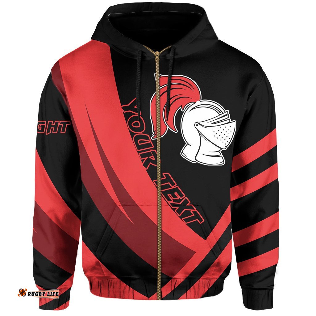 custom personalised newcastle knights zip hoodie impressive