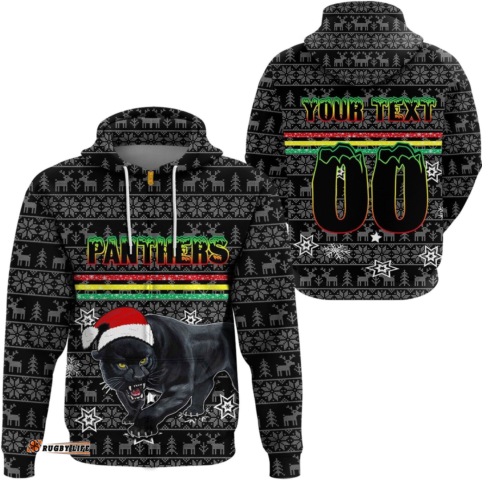 custom clothing penrith panthers aboriginal tattoo zip hoodie