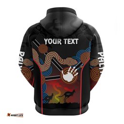 personalised palyku aboriginal hoodie australian boomerang and snake indigenous art