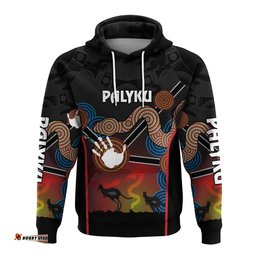 personalised palyku aboriginal hoodie australian boomerang and snake indigenous art