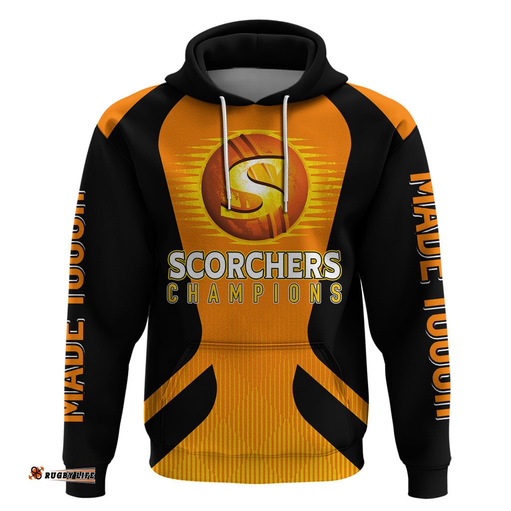 custom scorchers cricket champions hoodie made tough