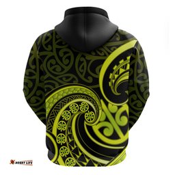 lime green new zealand mangopare hoodie aotearoa maori koru style