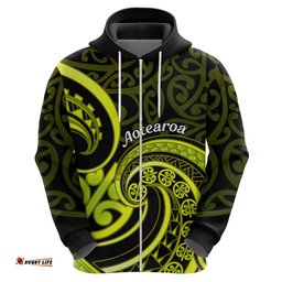 lime green new zealand mangopare hoodie aotearoa maori koru style
