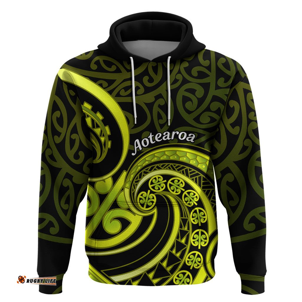 lime green new zealand mangopare hoodie aotearoa maori koru style