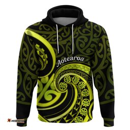 lime green new zealand mangopare hoodie aotearoa maori koru style