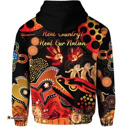 custom personalised parramatta hoodie eels indigenous naidoc heal country heal our nation black 06