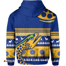 custom personalised eels indigenous zip hoodie parramatta christmas