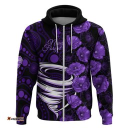 hurricanes cricket never forget custom hoodie anzac day with poppy aboriginal