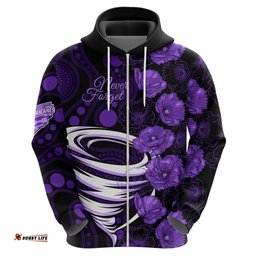 hurricanes cricket never forget custom hoodie anzac day with poppy aboriginal