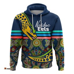 custom personalised eels rugby naidoc week hoodie aboriginal sport style 03