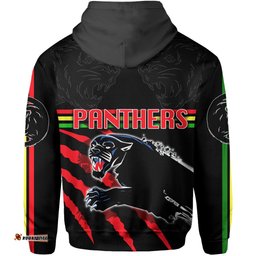 panthers all over zip hoodie claws