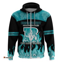 bbl brisbane heat hoodie 2nd champions 2024 new history