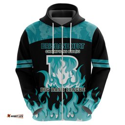 bbl brisbane heat hoodie 2nd champions 2024 new history
