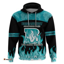 bbl brisbane heat hoodie 2nd champions 2024 new history