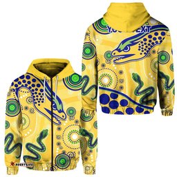 custom personalised eels indigenous zip hoodie competitive version gold 03