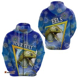 custom personalised parramatta eels zip hoodie indigenous limited version
