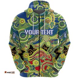 custom personalised parramatta zip hoodie eels unique indigenous