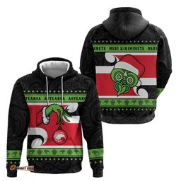 new zealand funny christmas hoodie maori tiki