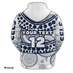 custom personalised eels rugby hoodie line art special version 03