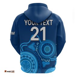 custom personalised new south wales rugby hoodie indigenous nsw blues