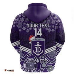 custom dockers football christmas hoodie merry xmas mix aboriginal art