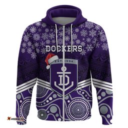 custom dockers football christmas hoodie merry xmas mix aboriginal art