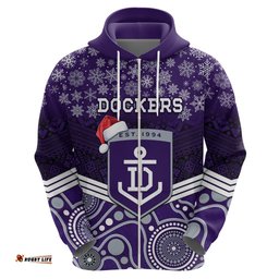 custom dockers football christmas hoodie merry xmas mix aboriginal art
