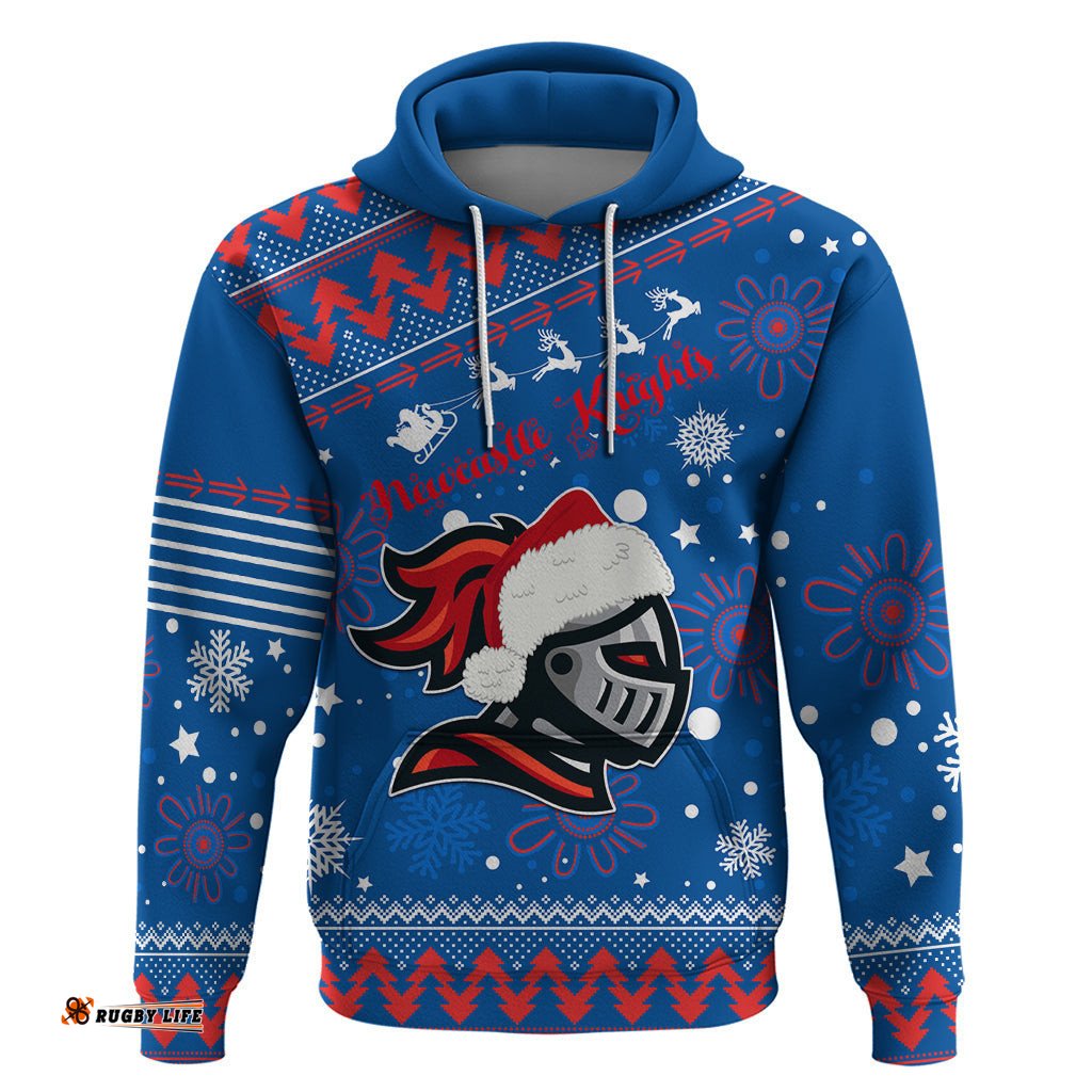 custom knights rugby hoodie chirstmas vibe