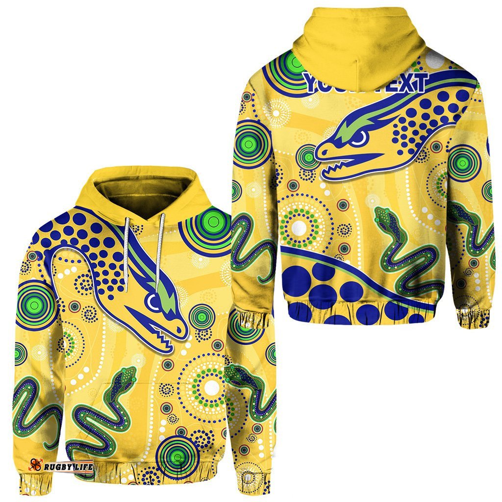 custom personalised eels indigenous hoodie competitive version gold 05