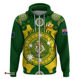 australia cricket hoodie world cup 6th champions trophy national color