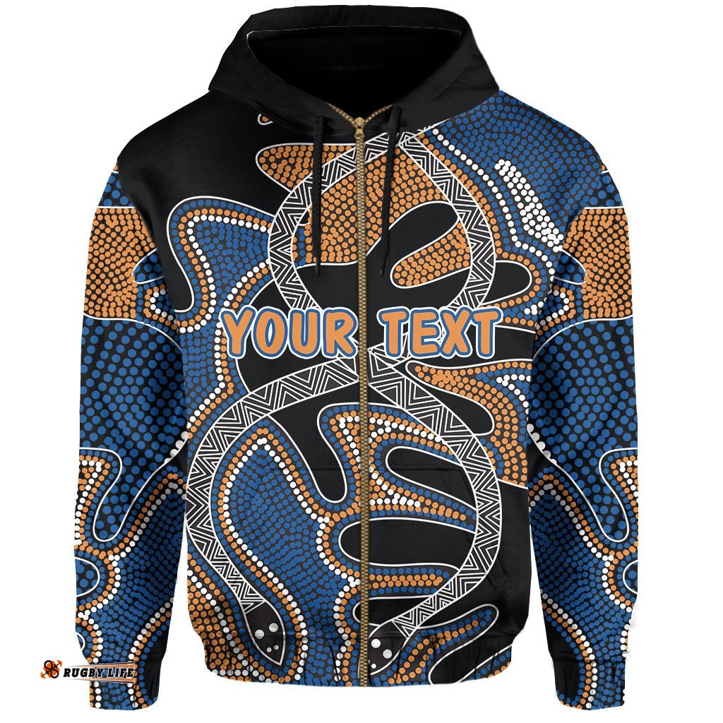 custom personalised parramatta zip hoodie eels indigenous version