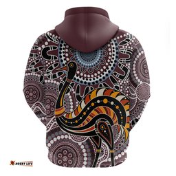 aboriginal pattern bird hoodie