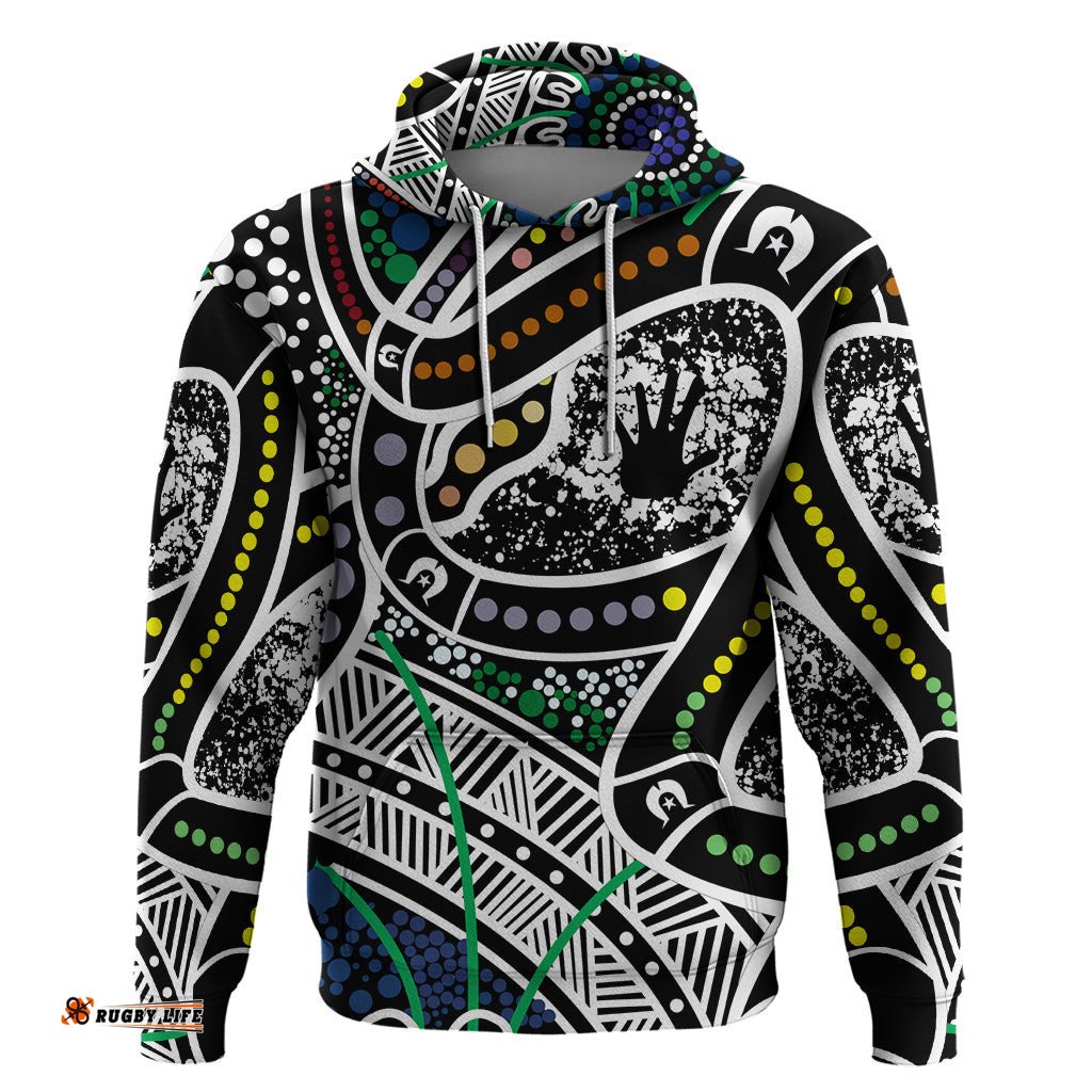 aboriginal lizzard pattern dot art hoodie