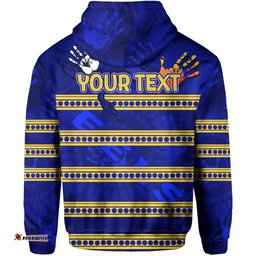 custom personalised naidoc parramatta eels zip hoodie aboriginal patterns