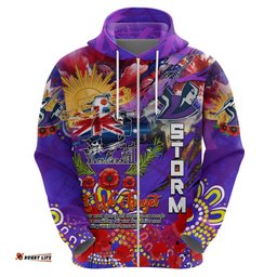 personalised australia rugby storm anzac hoodie melbourne scratch style
