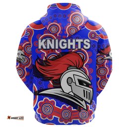 custom personalised newcastle knights zip hoodie indigenous