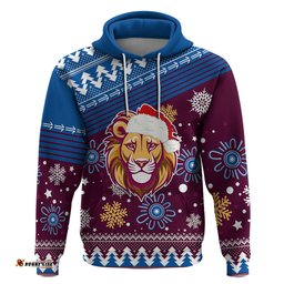 custom lions football hoodie christmas vibe
