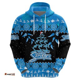 adelaide strikers cricket christmas hoodie merry xmas indigenous art