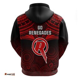 melbourne renegades cricket hoodie unique indigenous art mix polynesian pattern