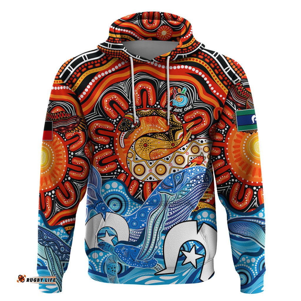 aboriginal and torres strait islands hoodie we are one
