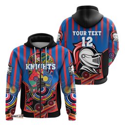 custom personalised knights zip hoodie newcastle naidoc week aboriginal
