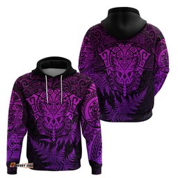 new zealand rugby hoodie silver fern all black mix ta moko purple style