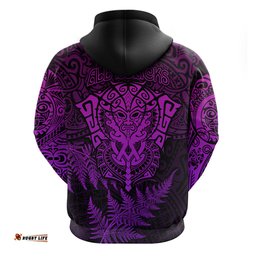 new zealand rugby hoodie silver fern all black mix ta moko purple style