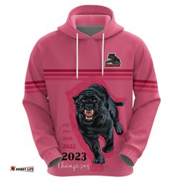 panther premierships hoodie go champions pink simple style