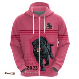 panther premierships hoodie go champions pink simple style