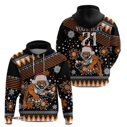custom tigers rugby hoodie chirstmas vibe