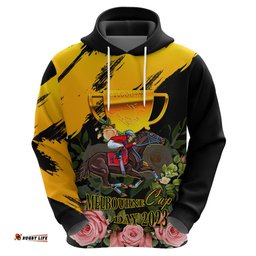 personalised australia melbourne cup day hoodie horse racing trophy with roses