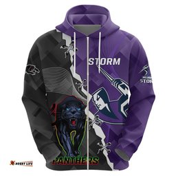 personalised storm and panthers rugby hoodie sporty style
