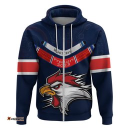roosters permier hoodie nrl mascot with aboriginal