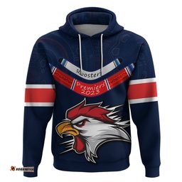 roosters permier hoodie nrl mascot with aboriginal